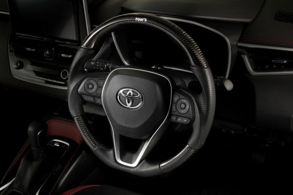 TOM'S RACING CARBON STEERING WHEEL - Corolla Hatchback [2019+]